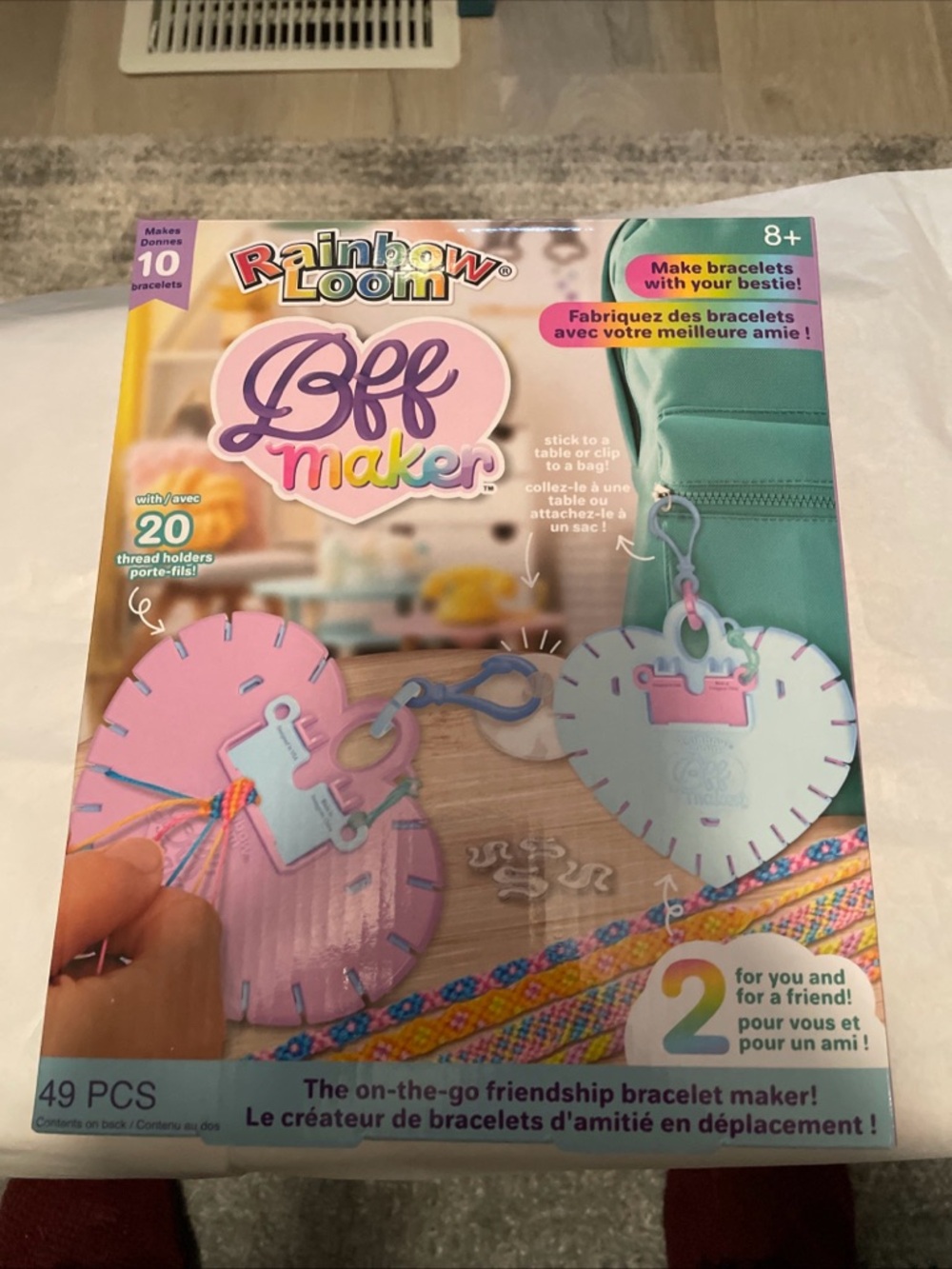 Rainbow Loom: BFF Bracelet Maker DIY Friendship Bracelet Kit, Kids Ages 7+